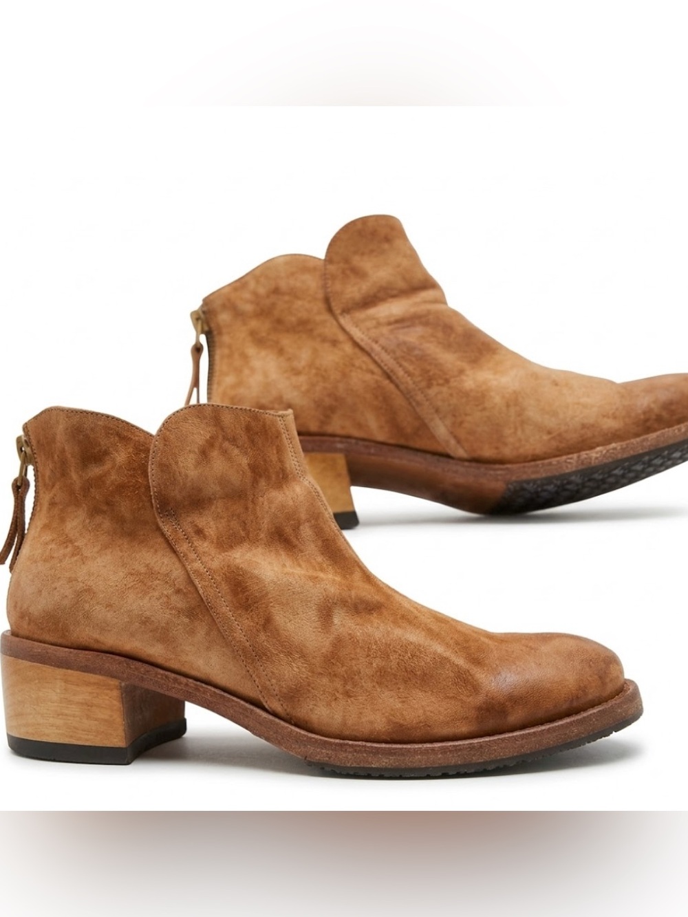 Salpy Leather Ankle Boots Sz 7.5